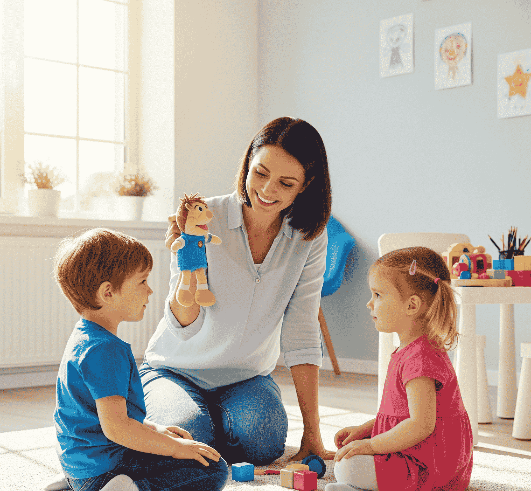 Child in therapy session